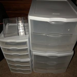 Sterilite 3 Drawer Organizer White